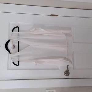 Vince Camuto sheer tank top flowy white